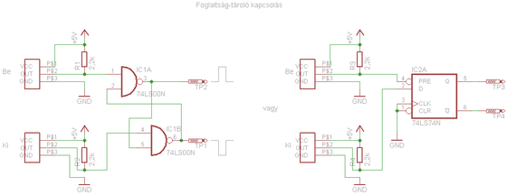 Foglaltás-tárolós kapcsolás